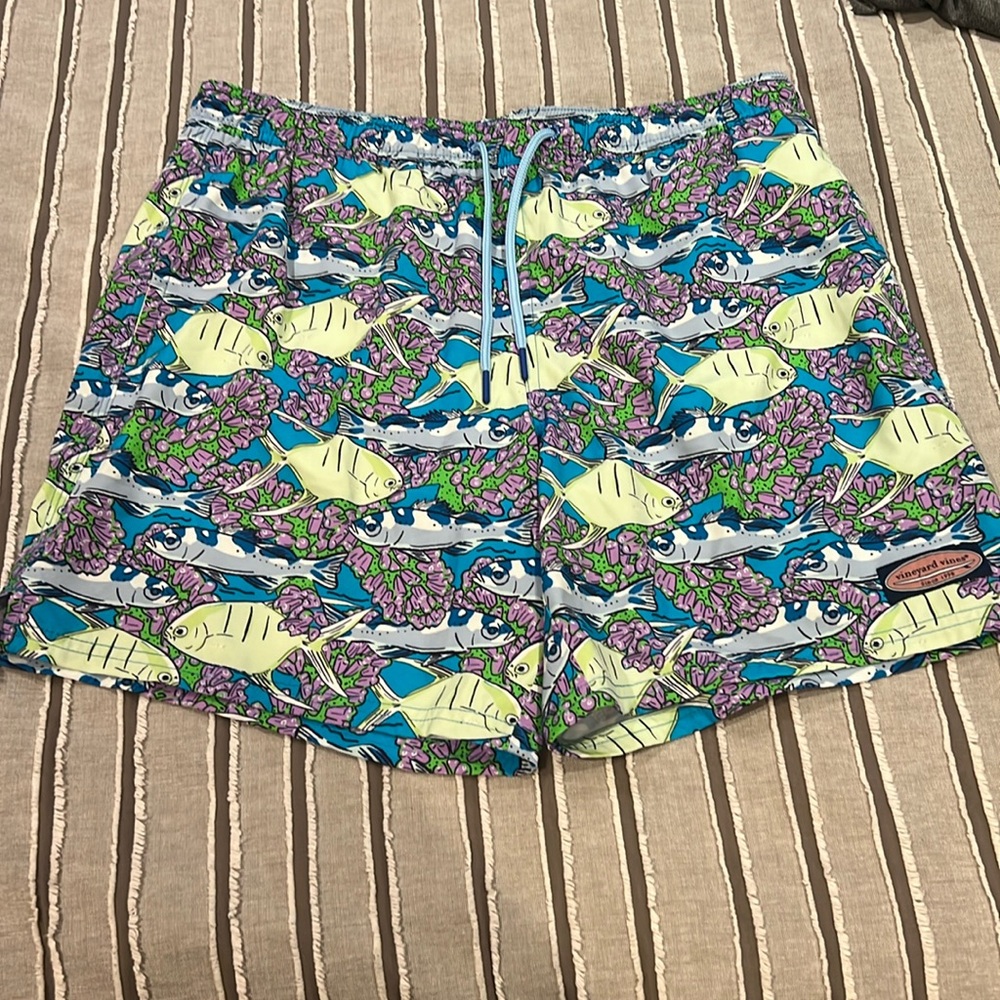 WORN ONCE! Mens VINEYARD VINES SZ M Bathing suit